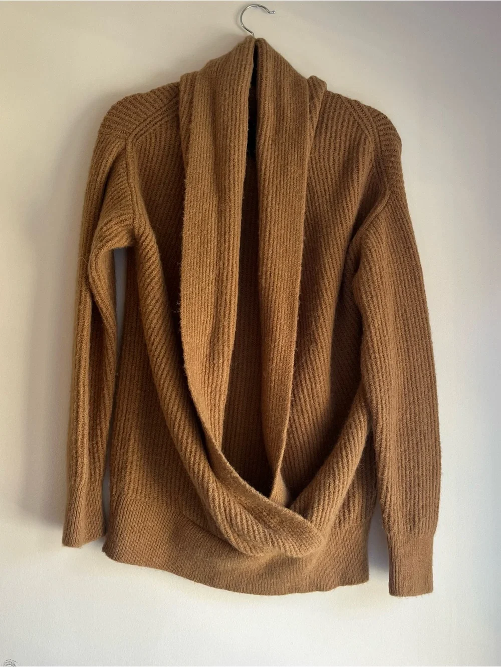 J. Crew 365 long sweater with wrap front small